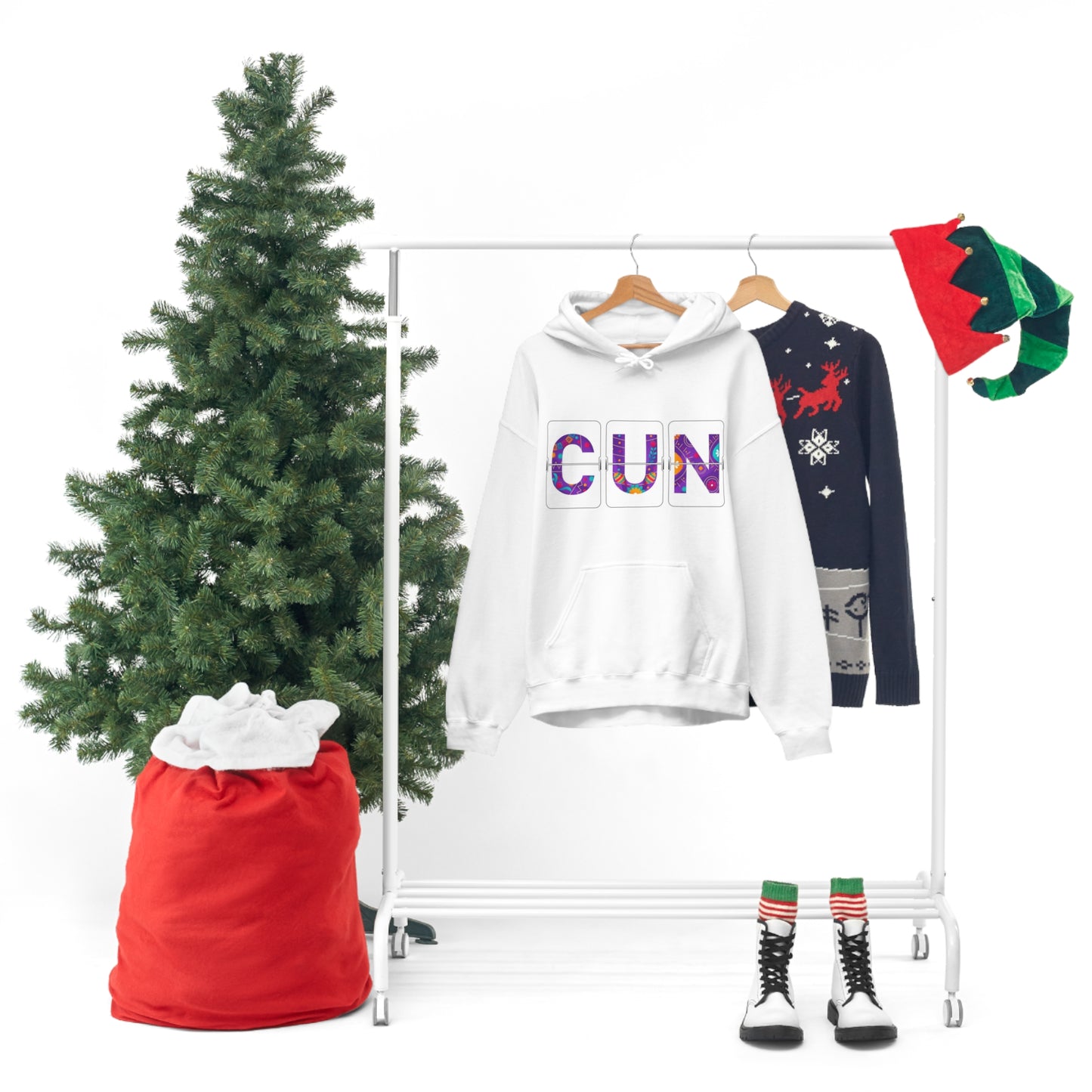 CUN - Cancun Three-Letter Code - Unisex Heavy Blend™ Hooded Sweatshirt