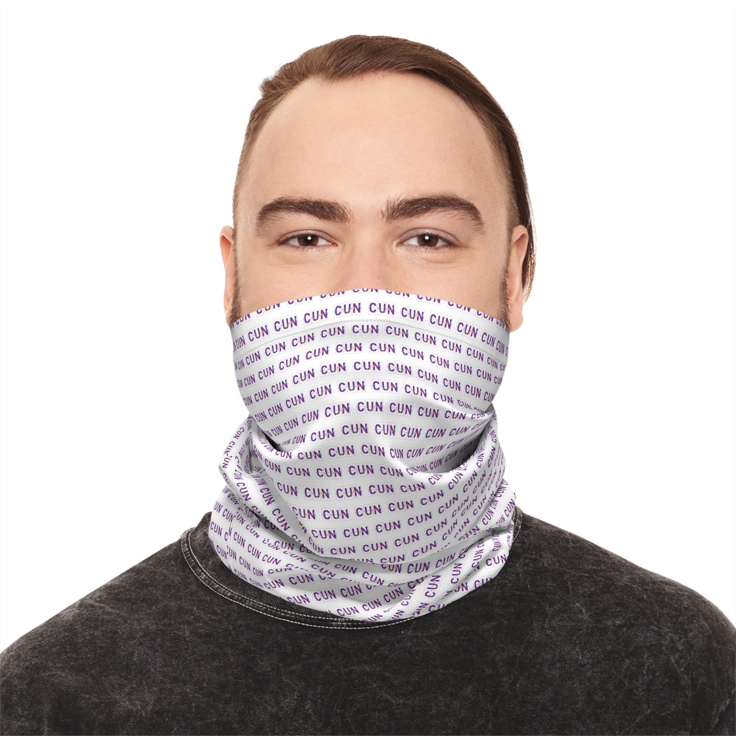 CUN - Cancun Three-Letter Code - Lightweight Neck Gaiter