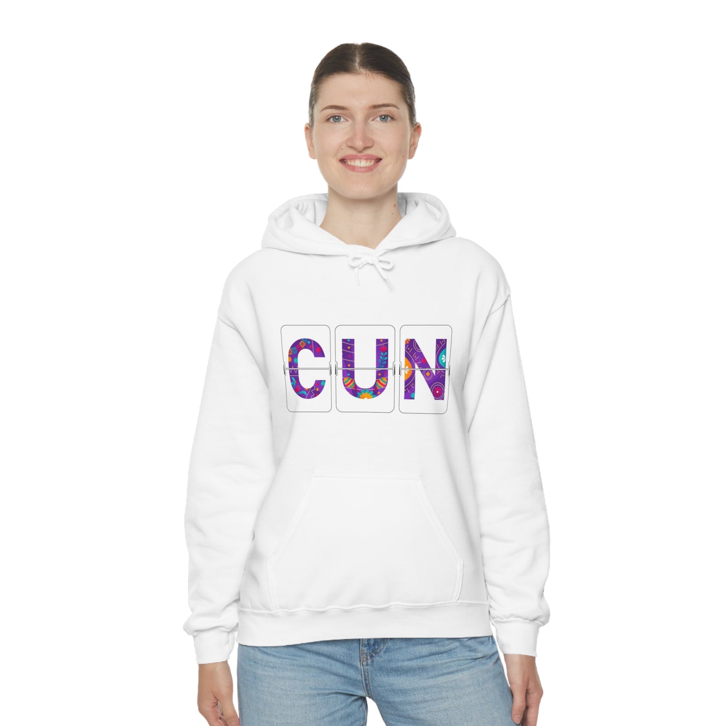 CUN - Cancun Three-Letter Code - Unisex Heavy Blend™ Hooded Sweatshirt