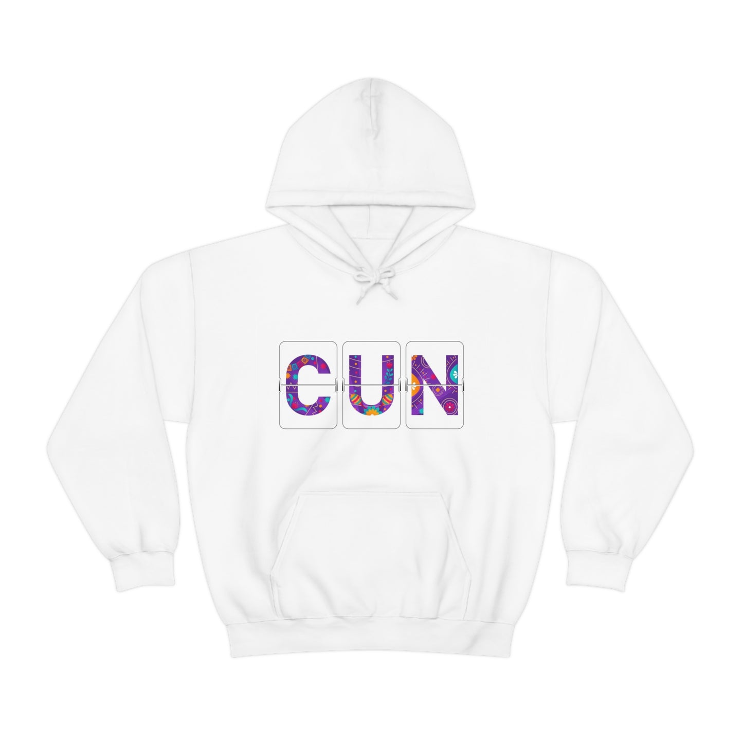 CUN - Cancun Three-Letter Code - Unisex Heavy Blend™ Hooded Sweatshirt