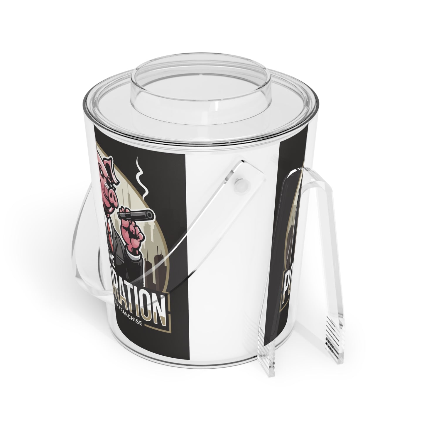Porkoration Collection - Ice Bucket with Tongs