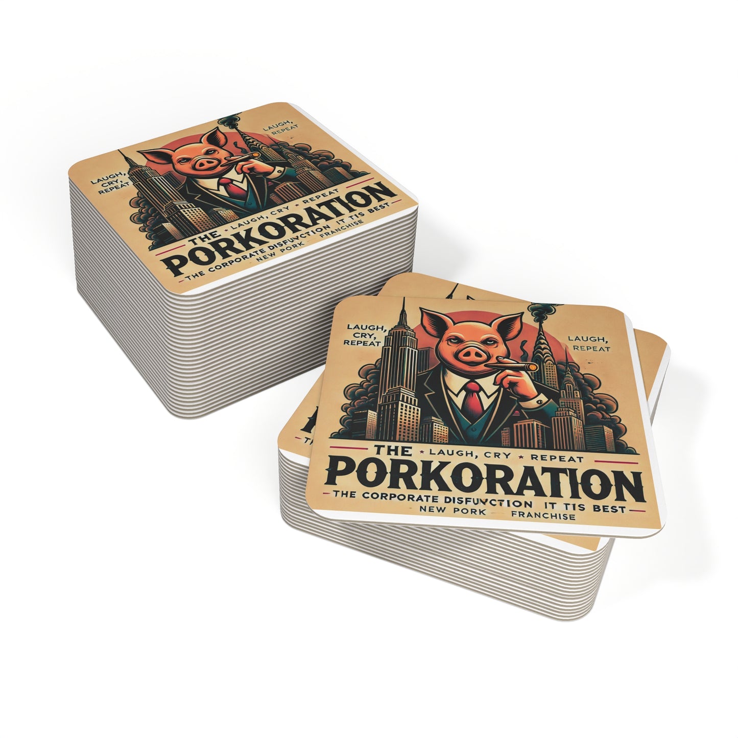Porkoration Collection - Coasters (50, 100 pcs)