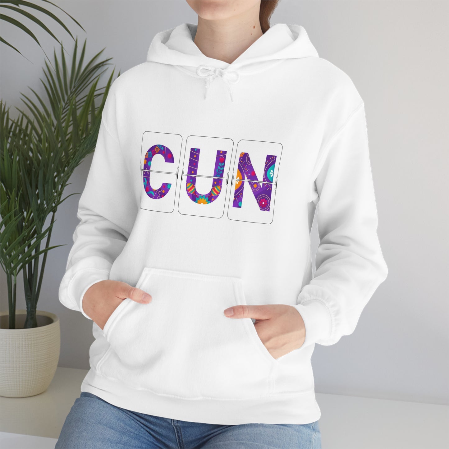 CUN - Cancun Three-Letter Code - Unisex Heavy Blend™ Hooded Sweatshirt