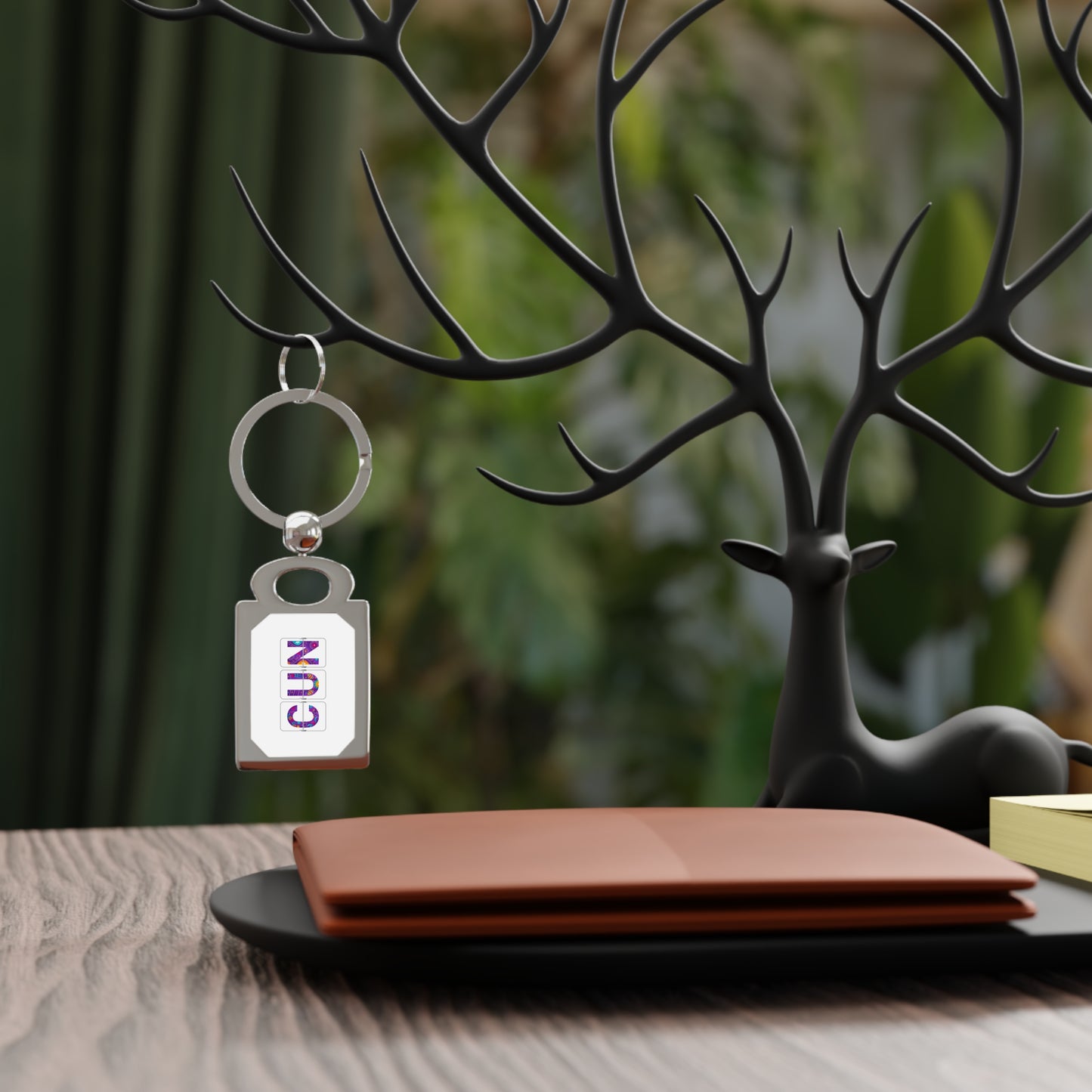 CUN - Cancun Three-Letter Code - Rectangle Keyring