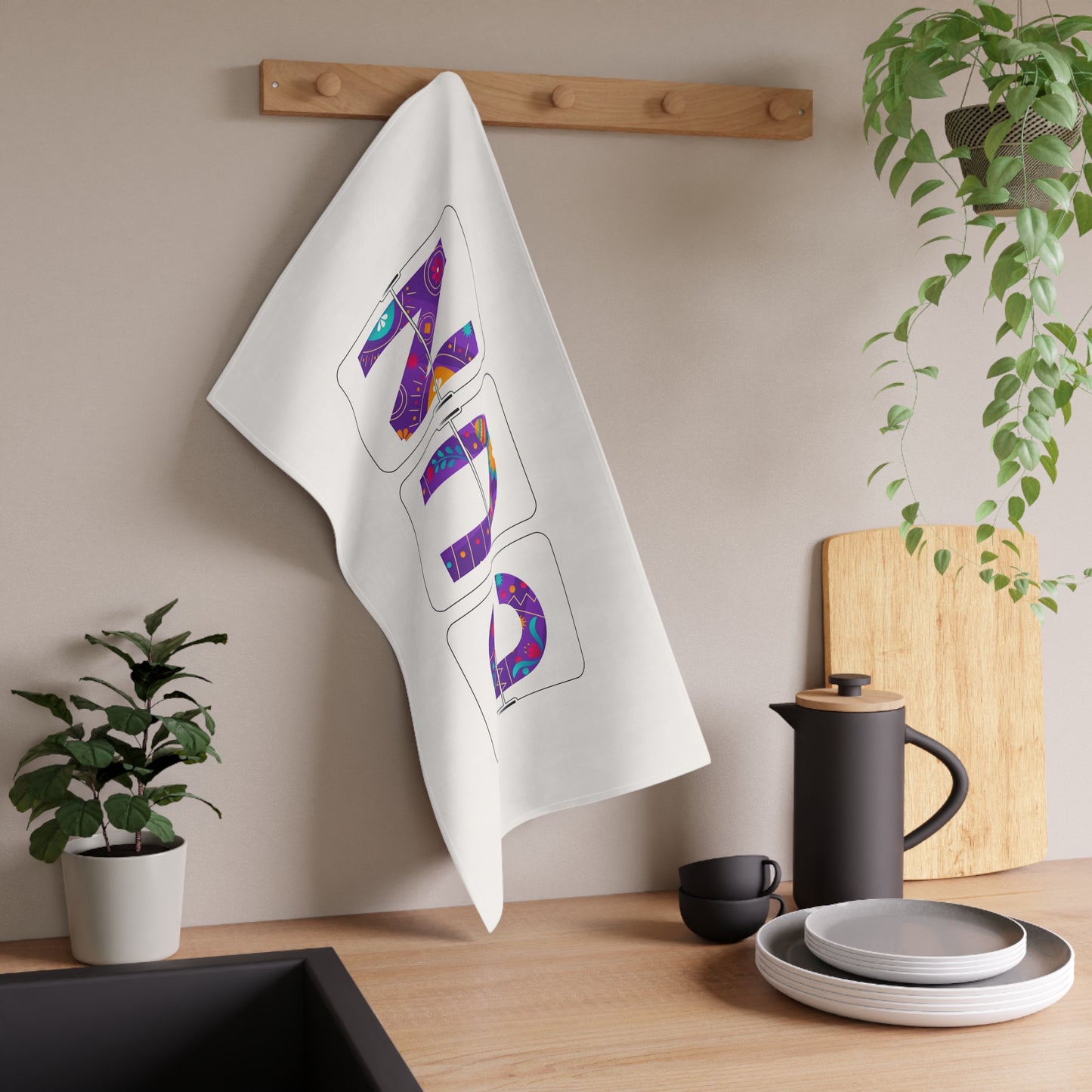 CUN - Cancun Three-Letter Code - Kitchen Towel