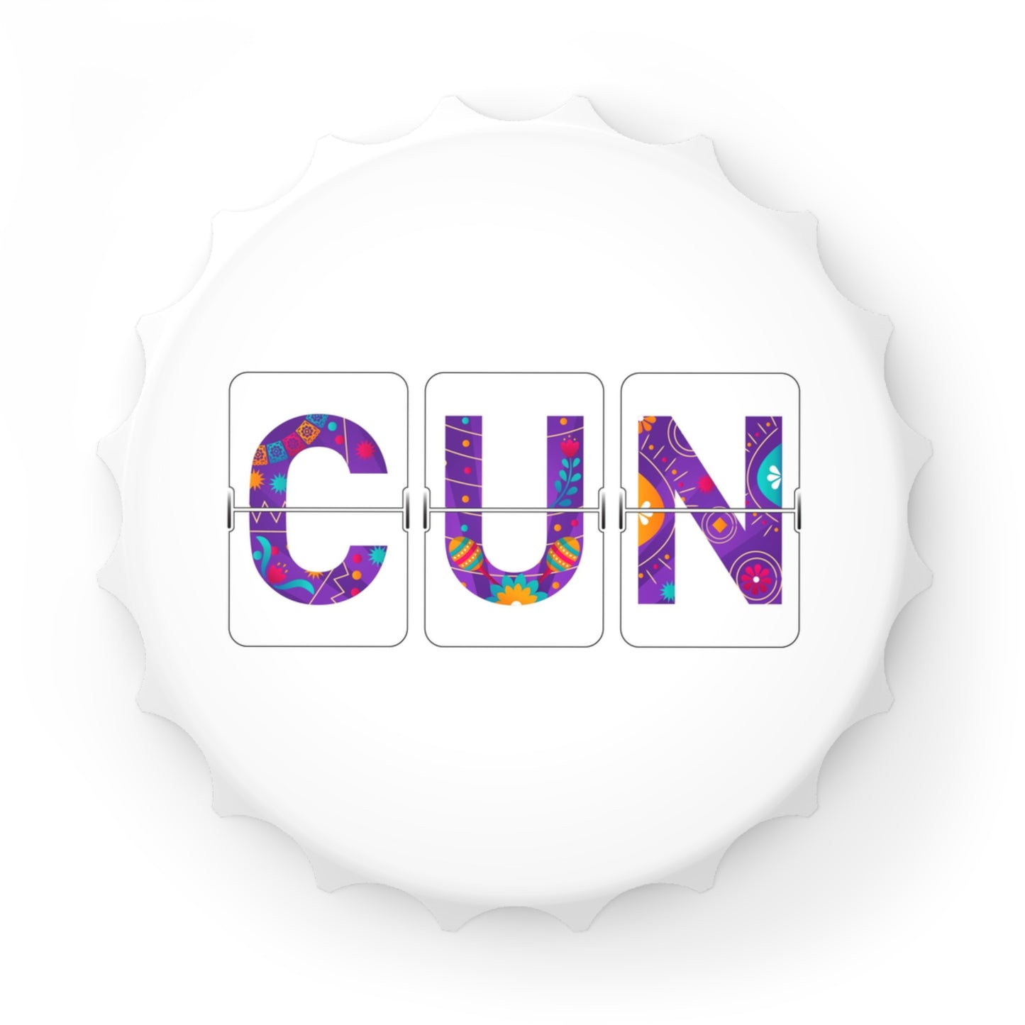 CUN - Cancun Three-Letter Code - Bottle Opener