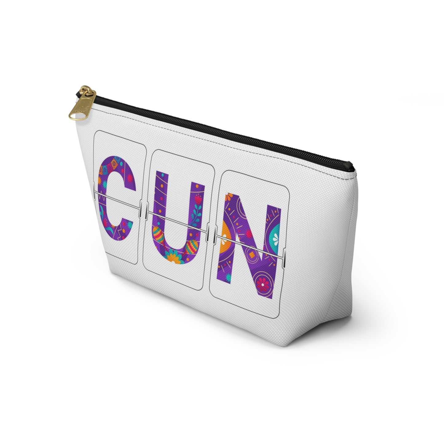 CUN - Cancun Three-Letter Code - Accessory Pouch w T-bottom
