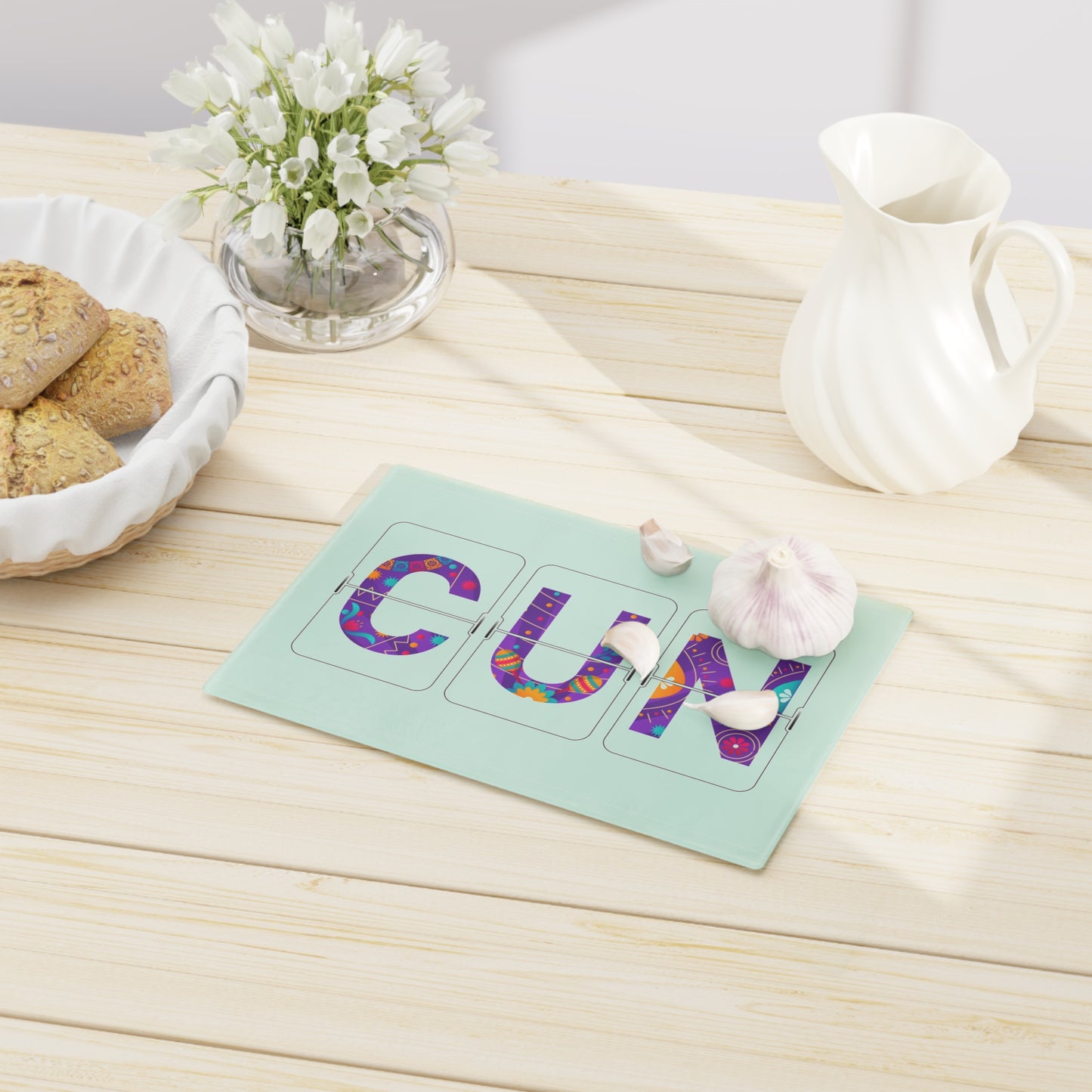CUN - Cancun Three-Letter Code - Cutting Board