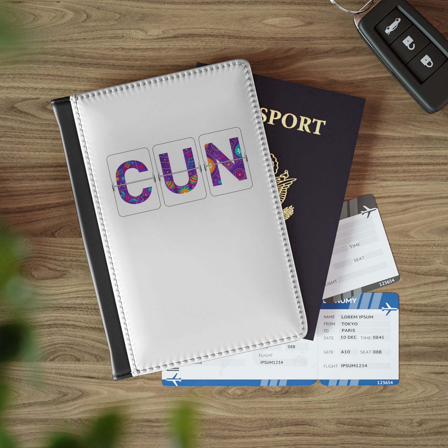 CUN - Cancun Three-Letter Code - Passport Cover
