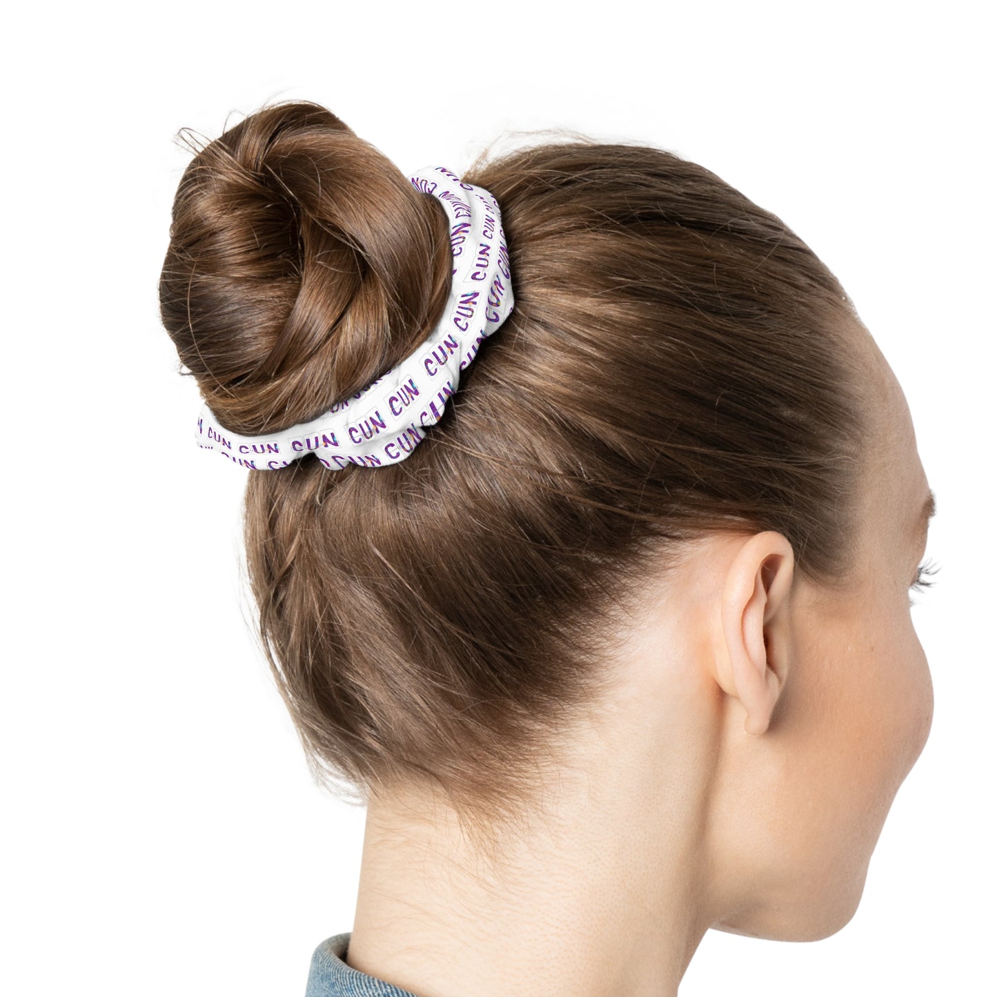 CUN - Cancun Three-Letter Code - Scrunchie