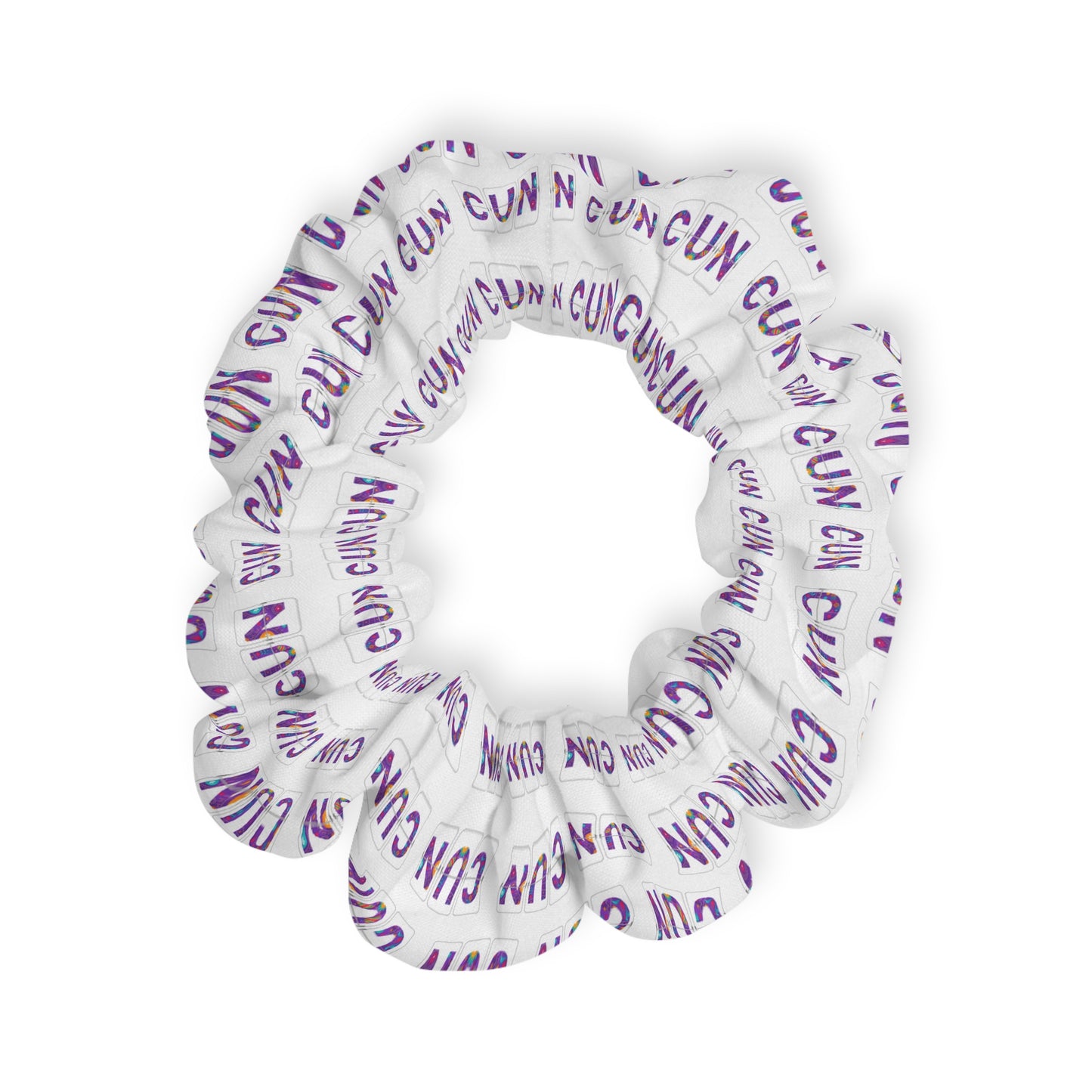 CUN - Cancun Three-Letter Code - Scrunchie