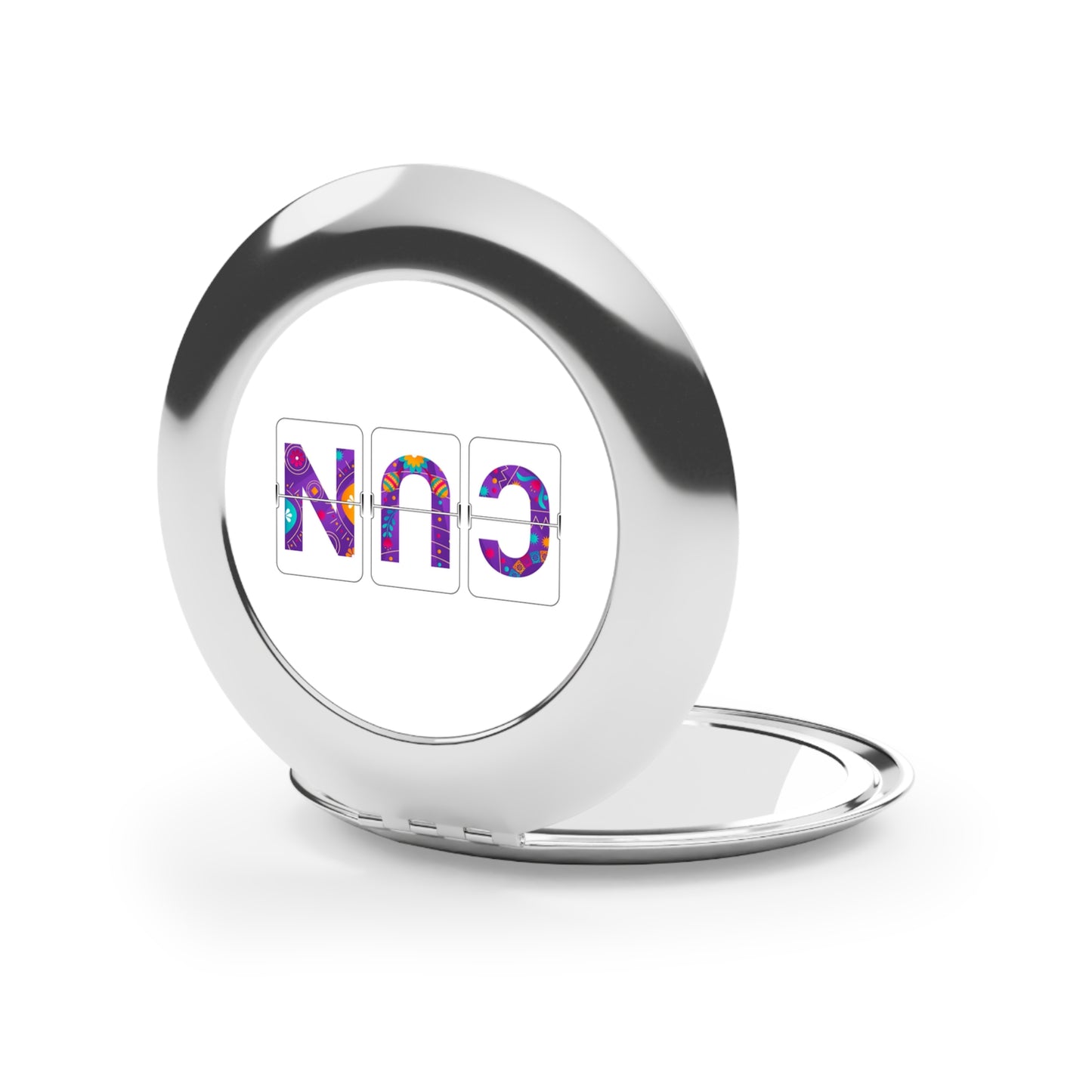 CUN - Cancun Three-Letter Code - Compact Travel Mirror