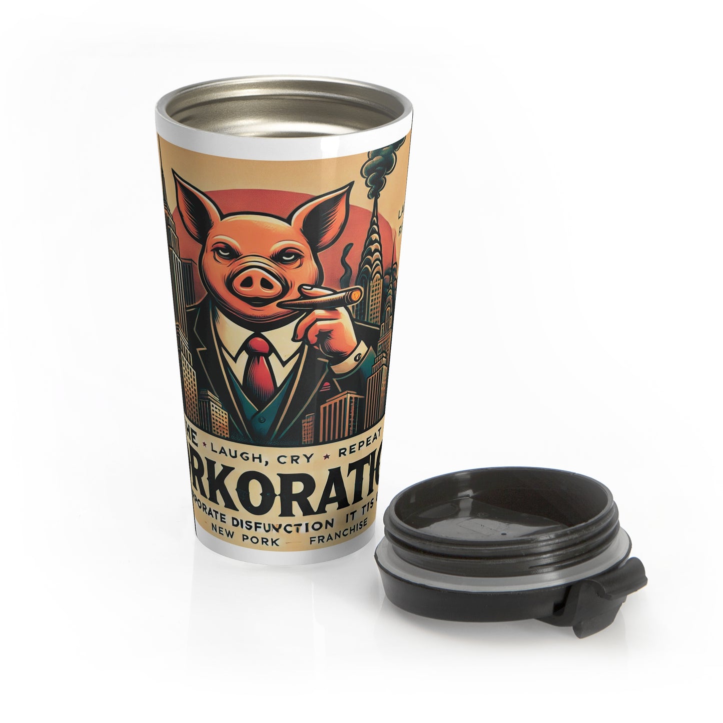 Porkoration Collection 21 - Stainless Steel Travel Mug