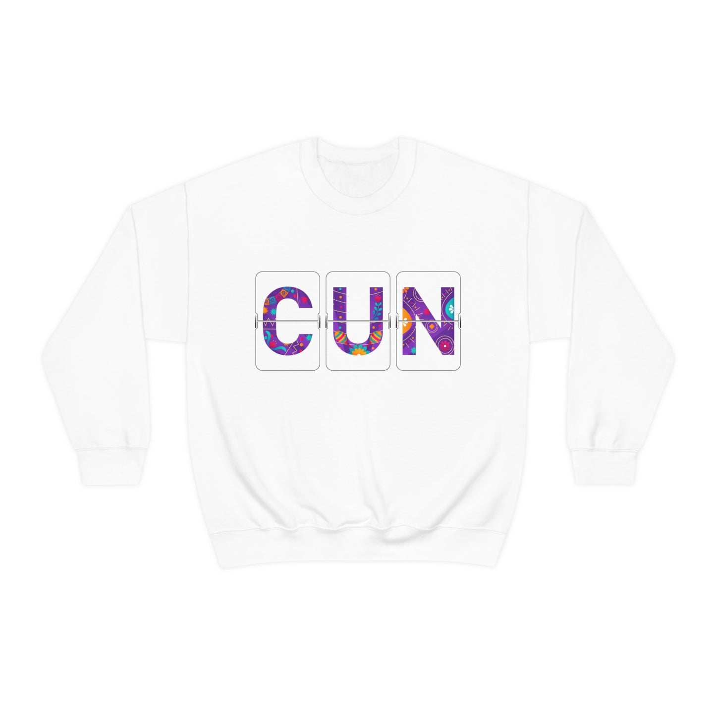 CUN - Cancun Three-Letter Code - Unisex Heavy Blend™ Crewneck Sweatshirt