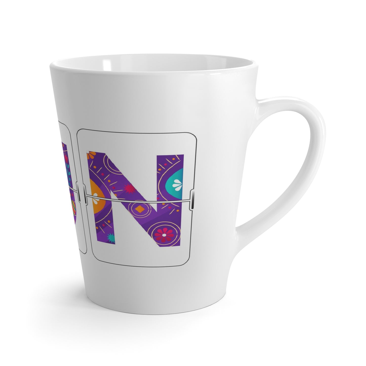 CUN - Cancun Three-Letter Code - Latte Mug