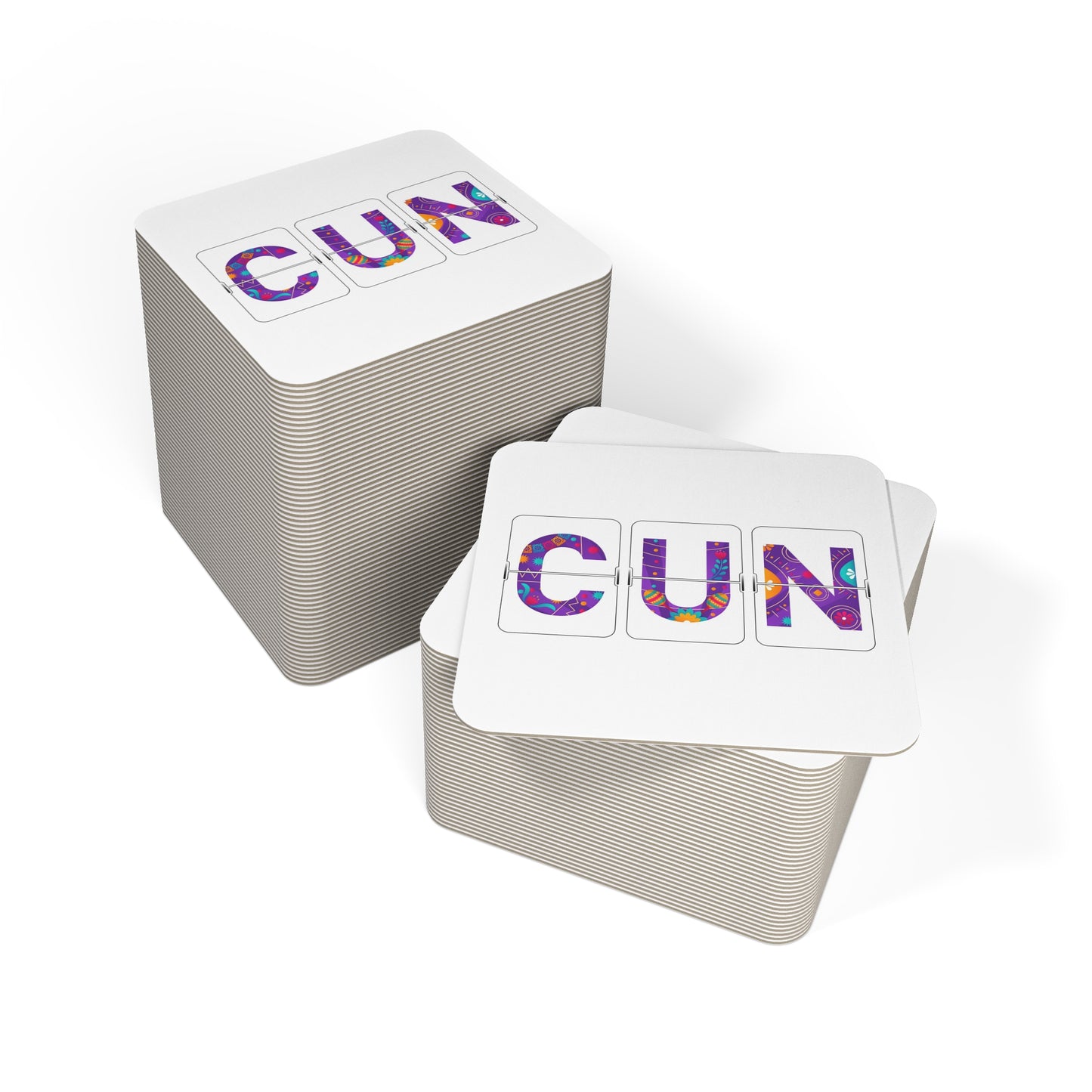 CUN - Cancun Three-Letter Code - Coasters (50, 100 pcs)