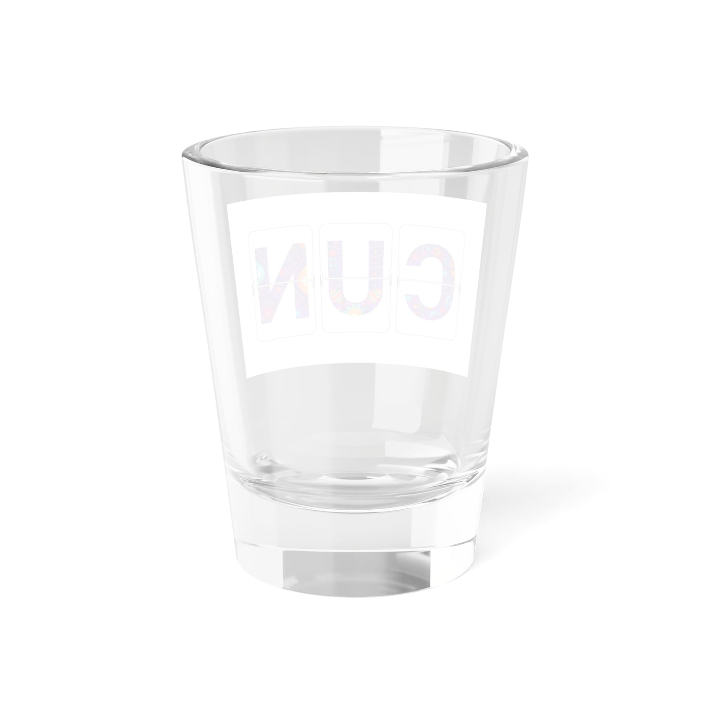 CUN - Cancun Three-Letter Code - Shot Glass, 1.5oz