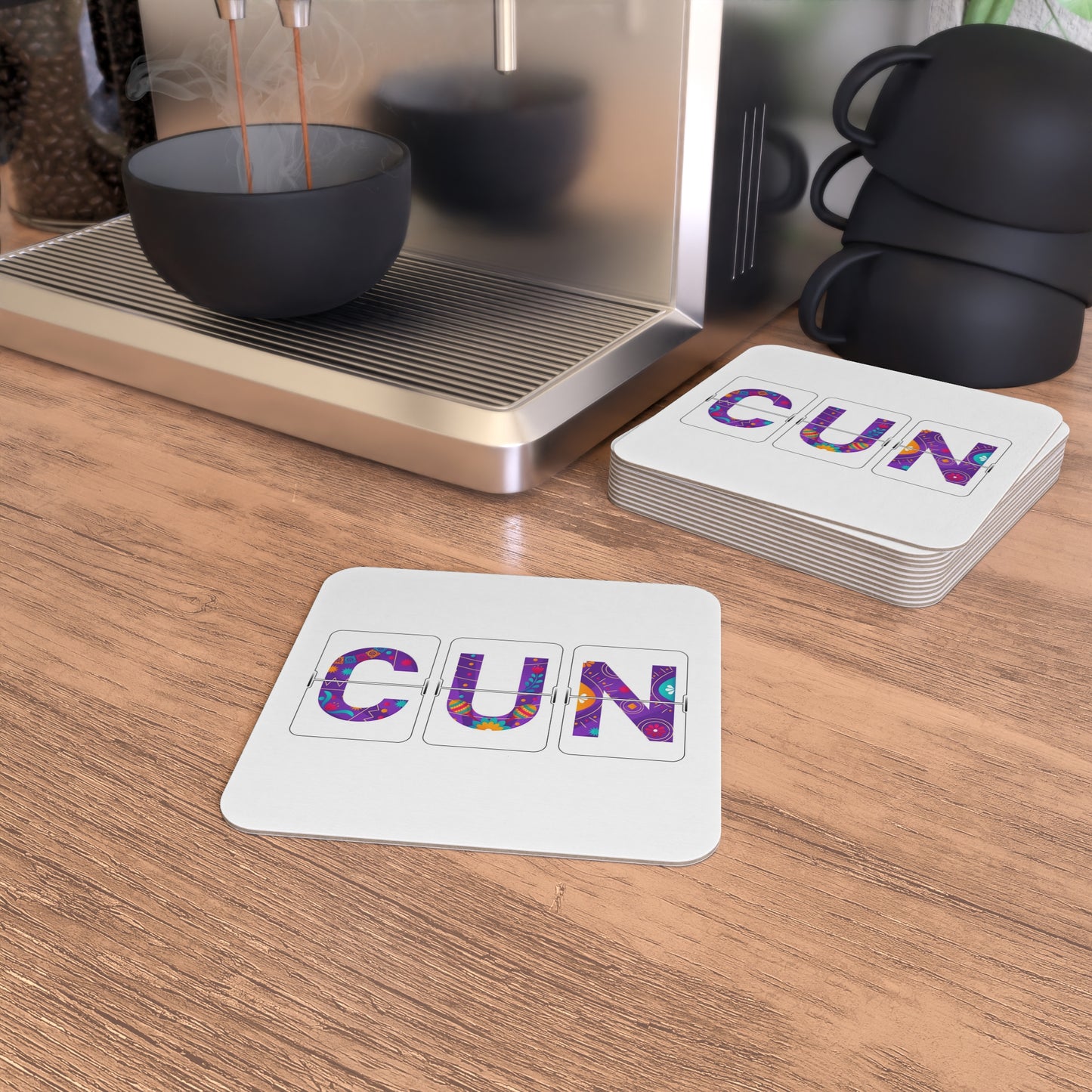 CUN - Cancun Three-Letter Code - Coasters (50, 100 pcs)