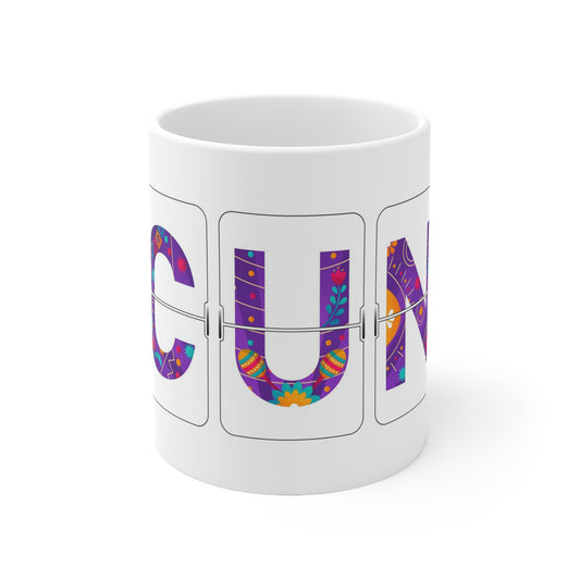 CUN - Cancun Three-Letter Code Collection Ceramic Mug 11oz