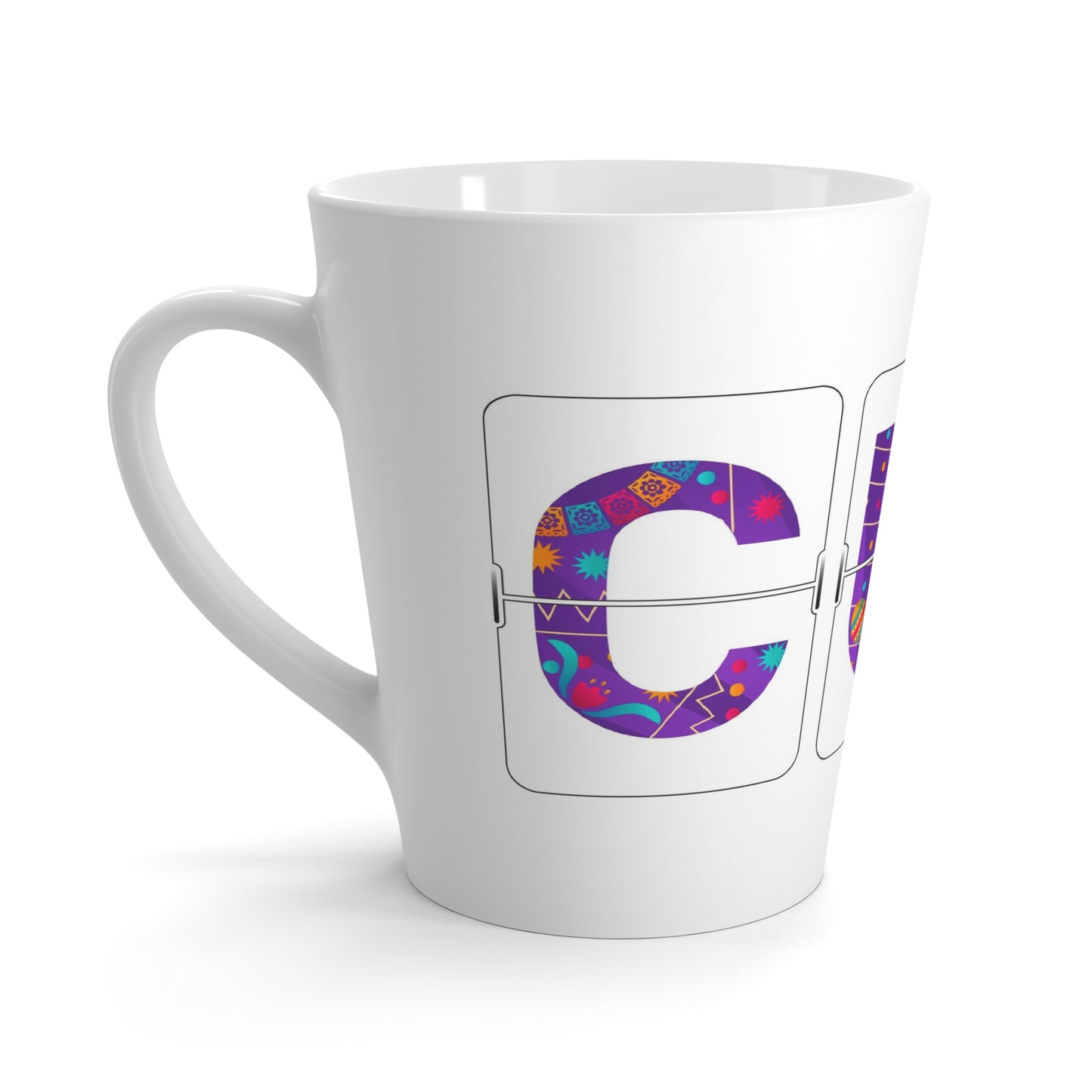 CUN - Cancun Three-Letter Code - Latte Mug