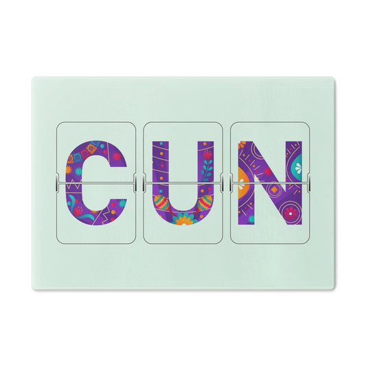 CUN - Cancun Three-Letter Code - Cutting Board