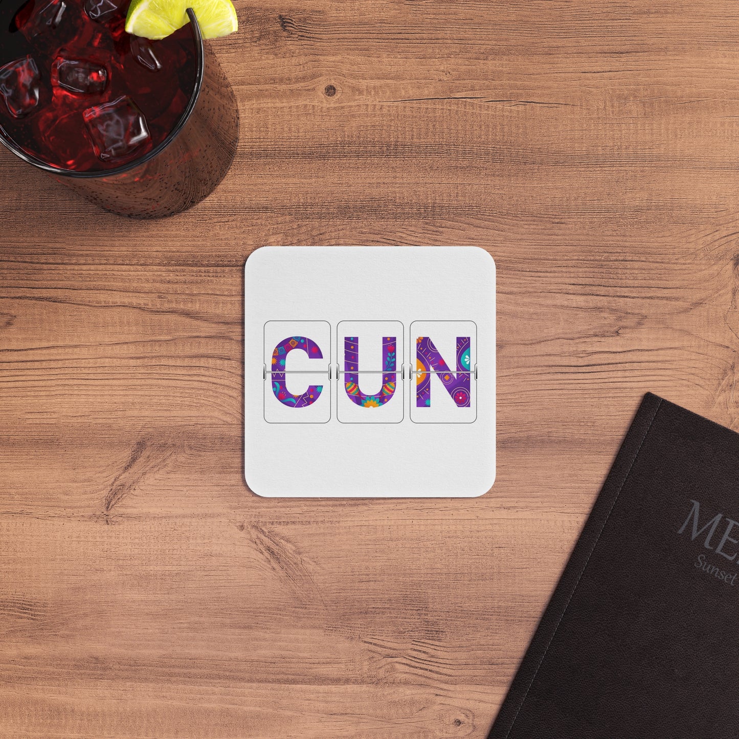 CUN - Cancun Three-Letter Code - Coasters (50, 100 pcs)