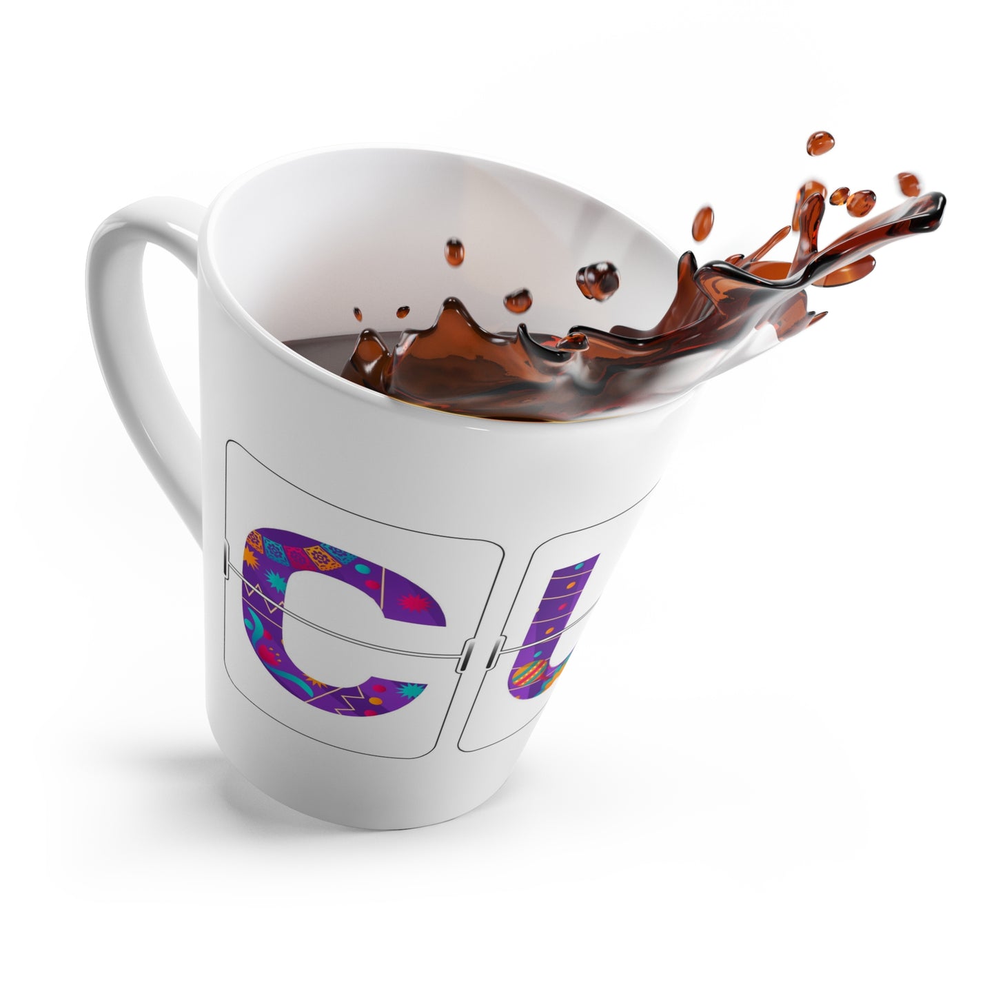 CUN - Cancun Three-Letter Code - Latte Mug