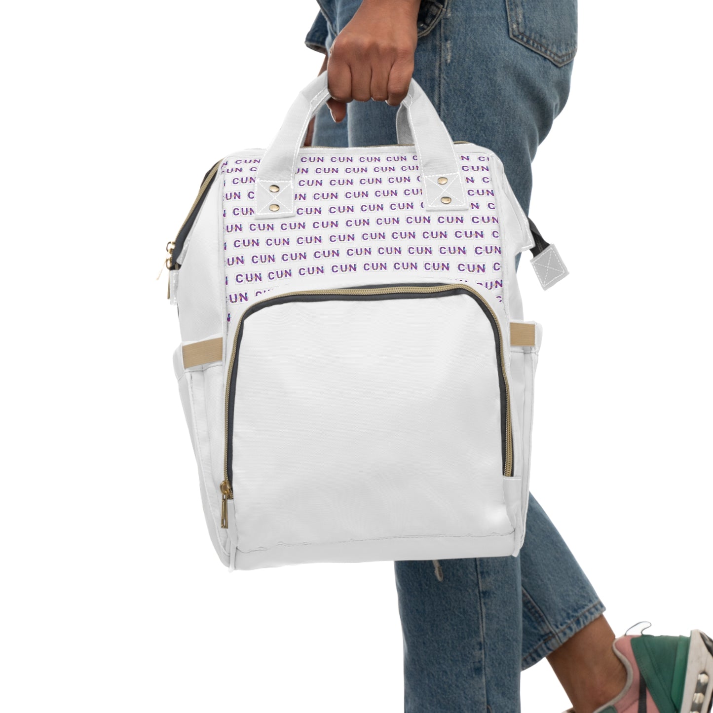 CUN - Cancun Three-Letter Code - Multifunctional Diaper Backpack