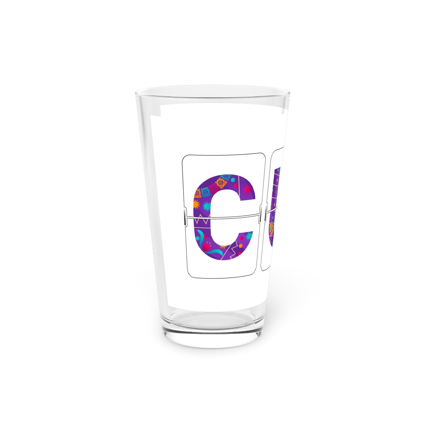 CUN - Cancun Three-Letter Code - Pint Glass, 16oz
