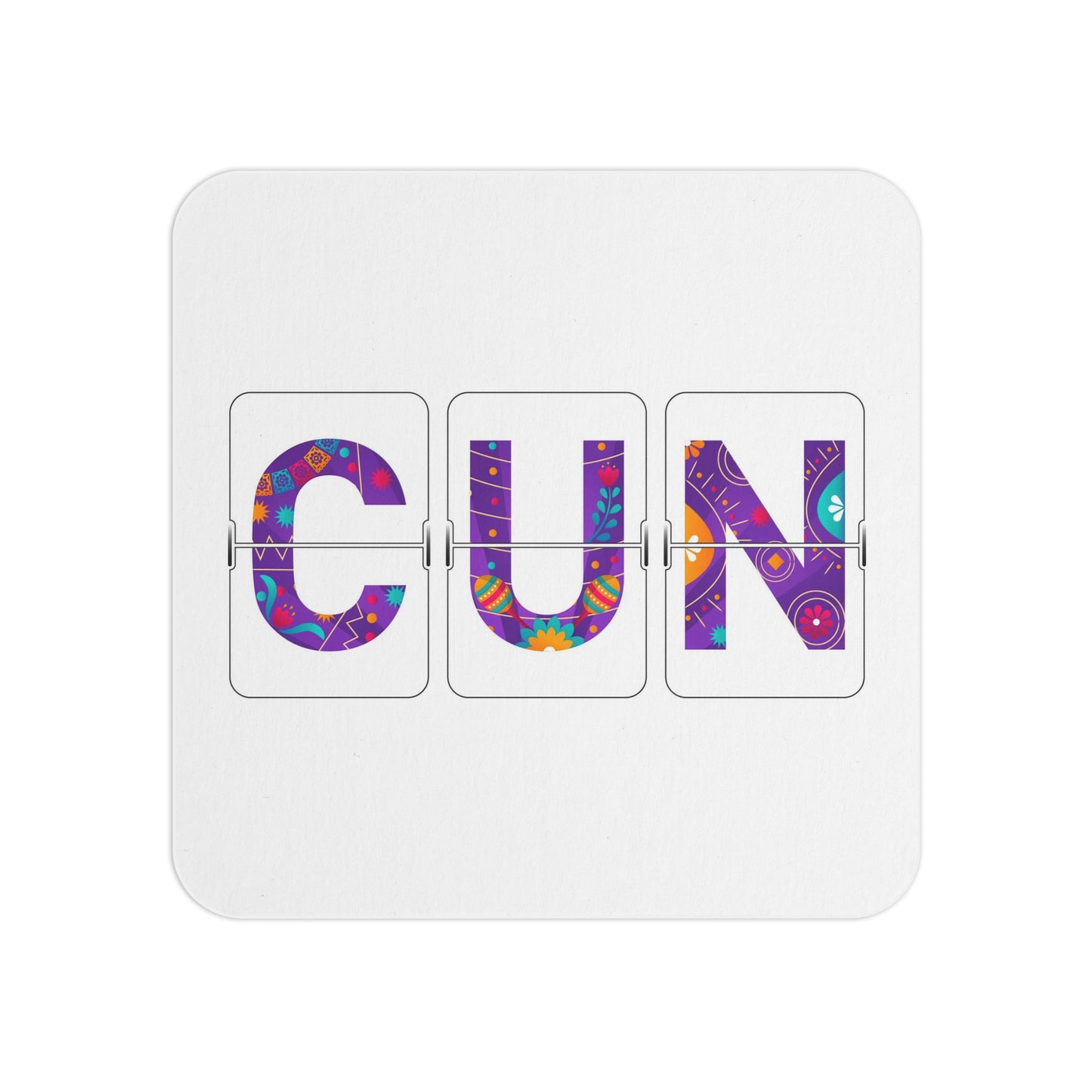 CUN - Cancun Three-Letter Code - Coasters (50, 100 pcs)